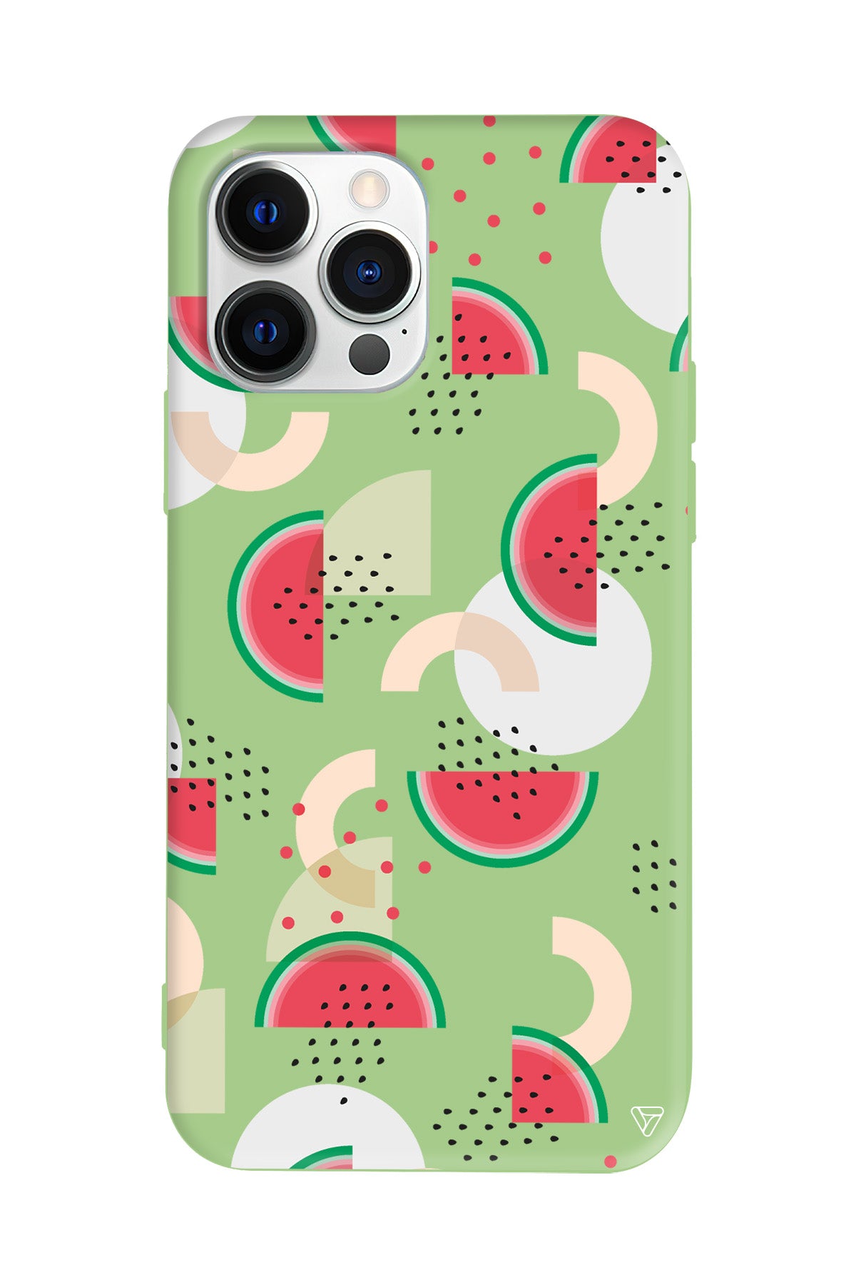 Karpuz Pattern Lansman Model İçi Kadife Silikon Telefon Kılıfı