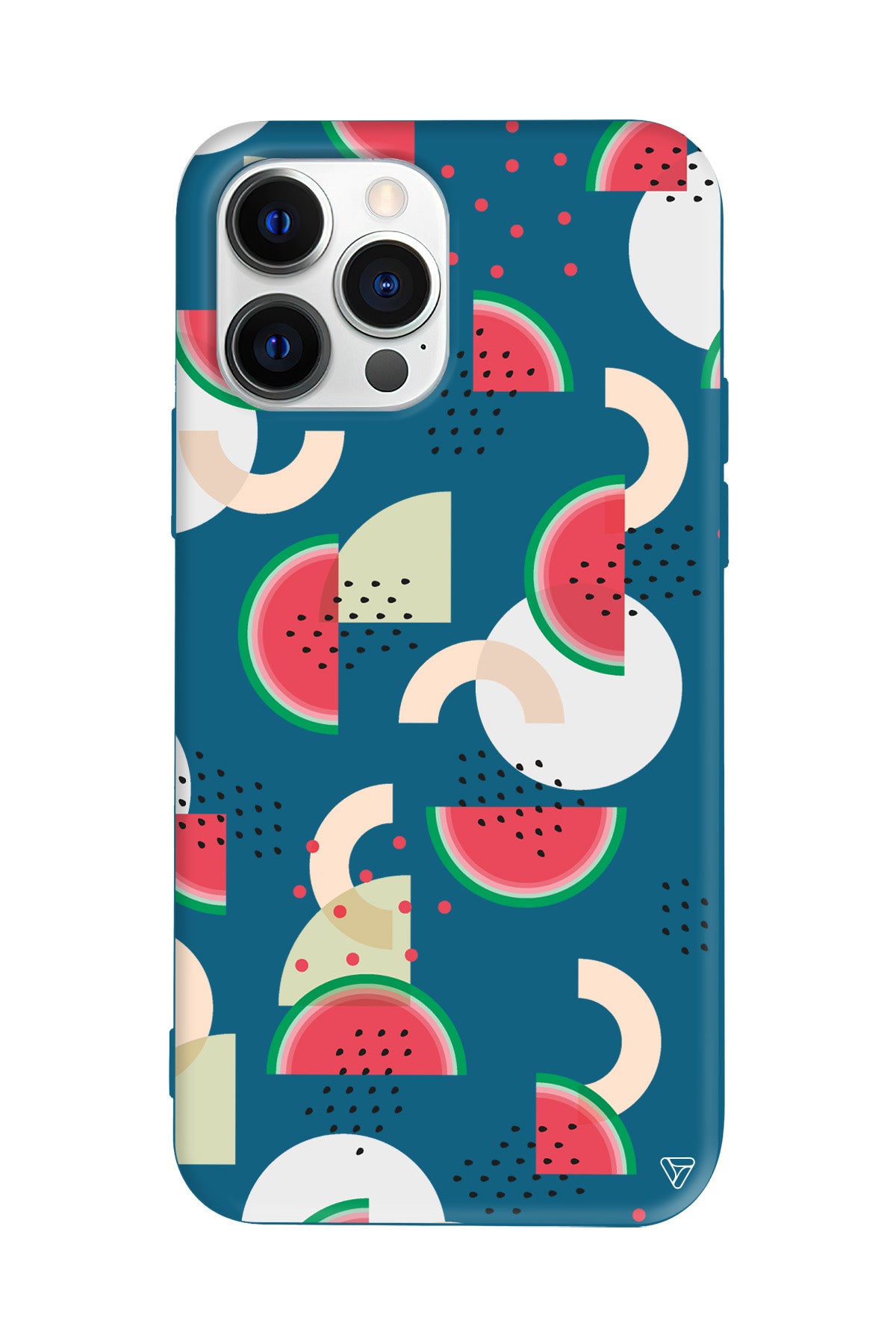 Karpuz Pattern Lansman Model İçi Kadife Silikon Telefon Kılıfı