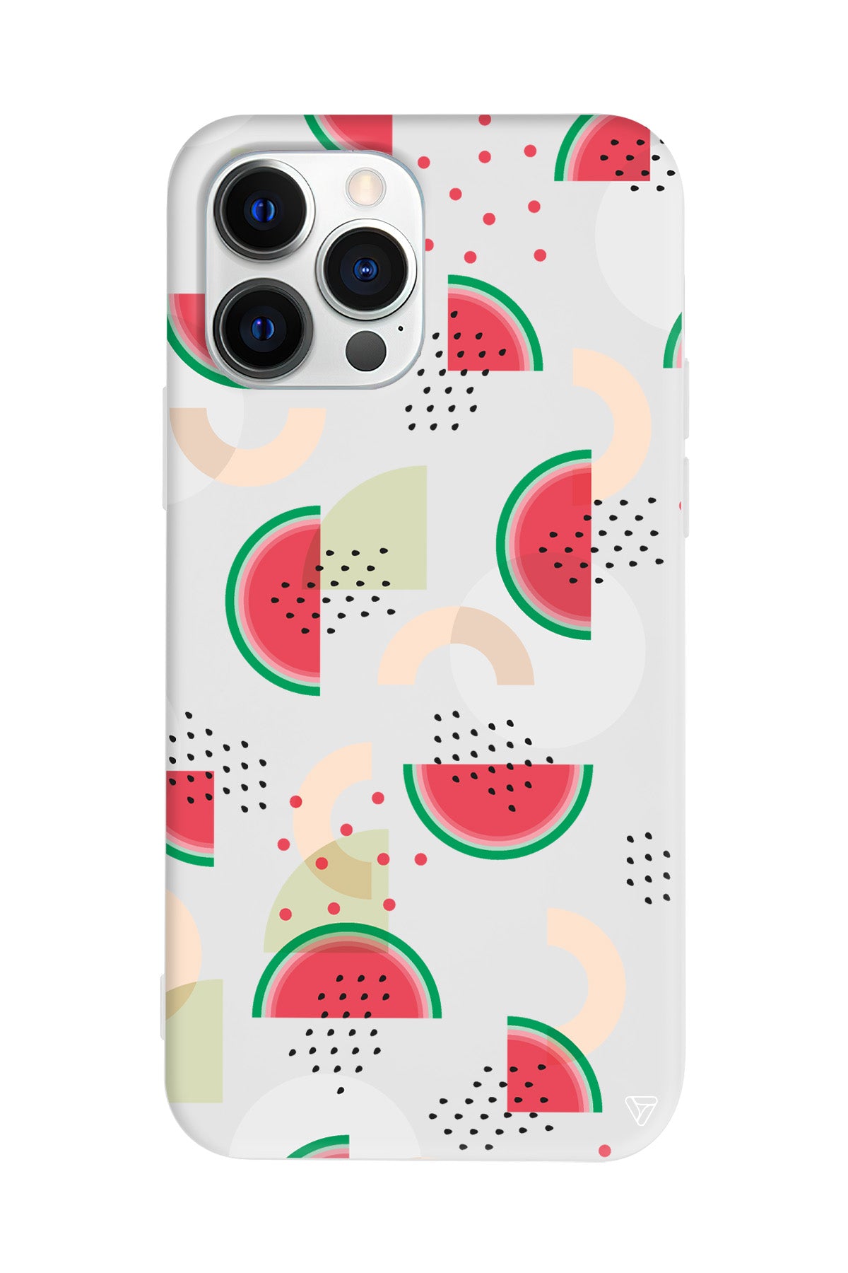 Karpuz Pattern Lansman Model İçi Kadife Silikon Telefon Kılıfı