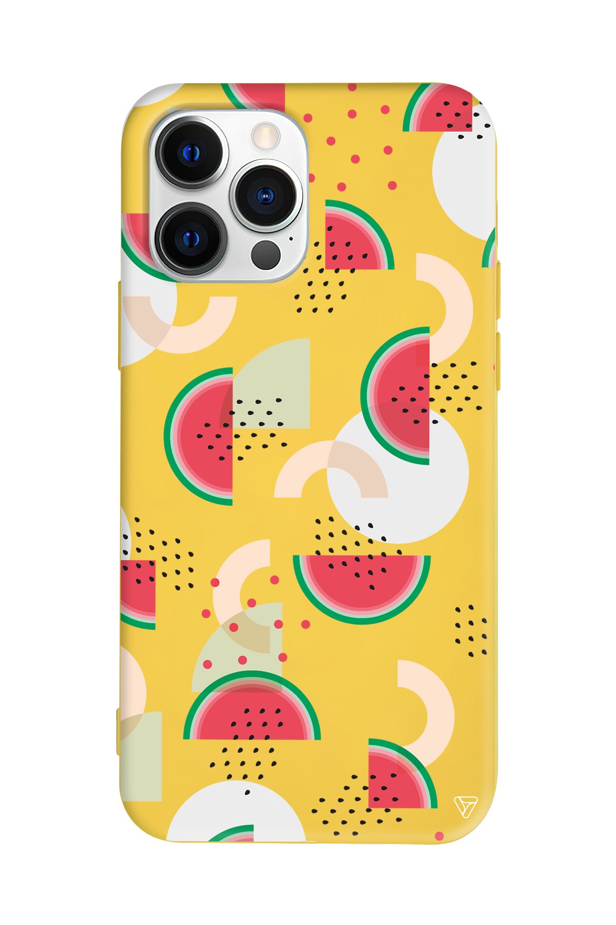 Karpuz Pattern Lansman Model İçi Kadife Silikon Telefon Kılıfı