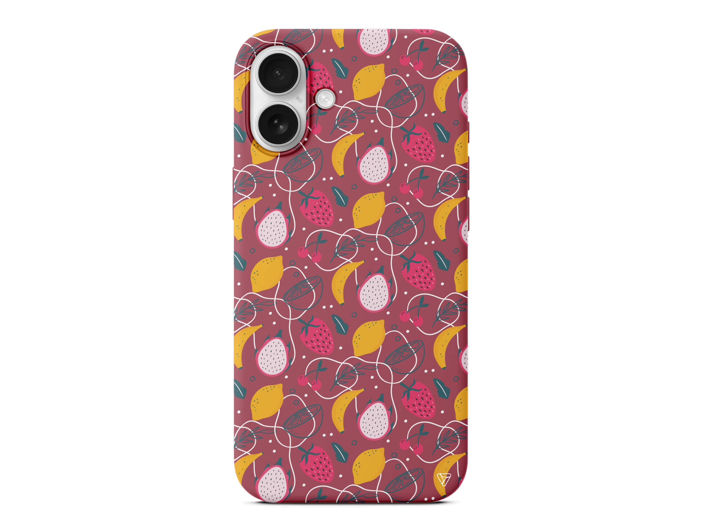 Cizgisel Meyveler 2 Lansman Model İçi Kadife Silikon Telefon Kılıfı