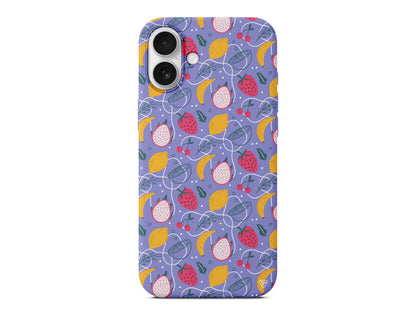 Cizgisel Meyveler 2 Lansman Model İçi Kadife Silikon Telefon Kılıfı – Plus Serisine Özel