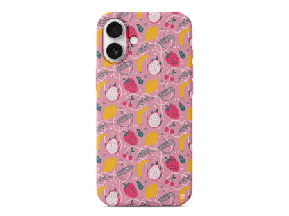 Cizgisel Meyveler 2 Lansman Model İçi Kadife Silikon Telefon Kılıfı – Plus Serisine Özel