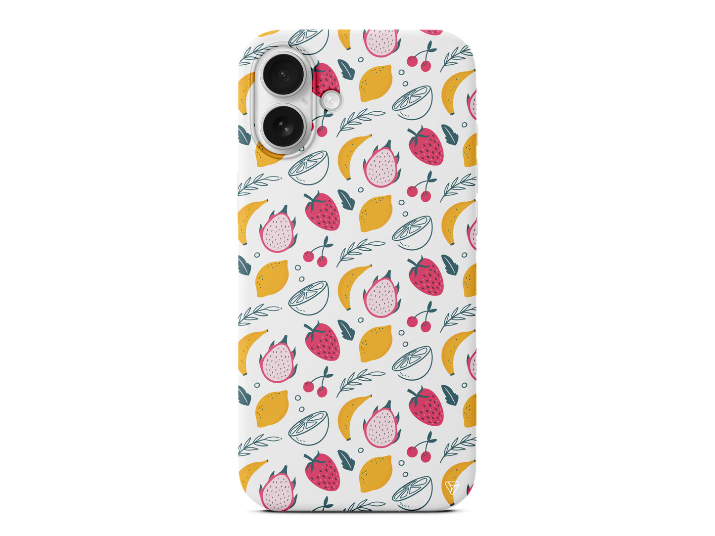 Cizgisel Meyveler 2 Lansman Model İçi Kadife Silikon Telefon Kılıfı