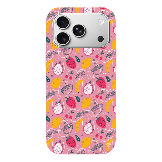 Cizgisel Meyveler 2 Lansman Model İçi Kadife Silikon Telefon Kılıfı