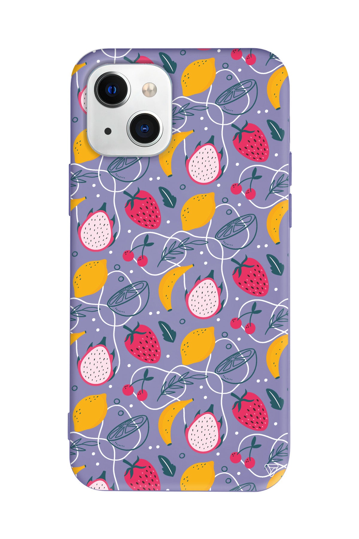 Cizgisel Meyveler 2 Lansman Model İçi Kadife Silikon Telefon Kılıfı – Plus Serisine Özel