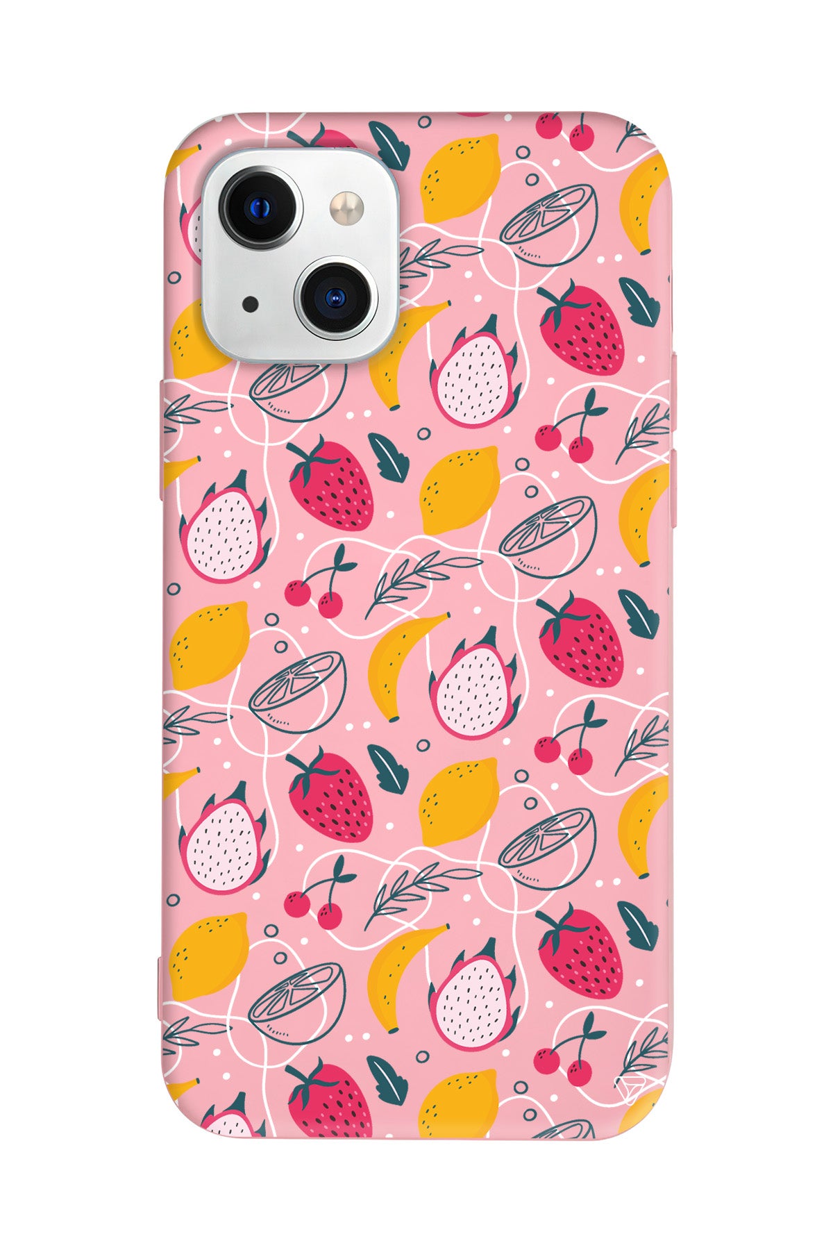 Cizgisel Meyveler 2 Lansman Model İçi Kadife Silikon Telefon Kılıfı – Plus Serisine Özel