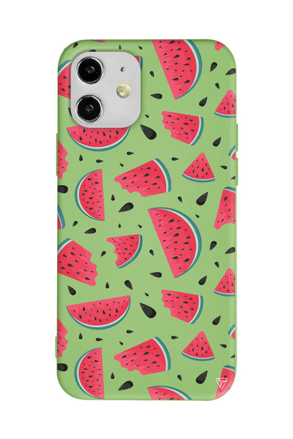 Karpuzlar Lansman Model İçi Kadife Silikon Telefon Kılıfı