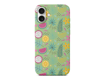 Cicekler Meyveler Lansman Model İçi Kadife Silikon Telefon Kılıfı