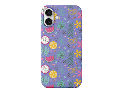 Cicekler Meyveler Lansman Model İçi Kadife Silikon Telefon Kılıfı