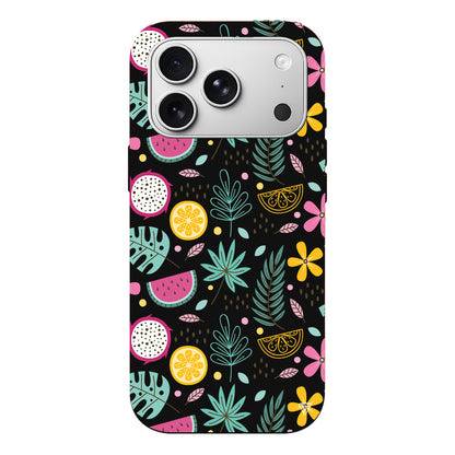 Cicekler Meyveler Lansman Model İçi Kadife Silikon Telefon Kılıfı