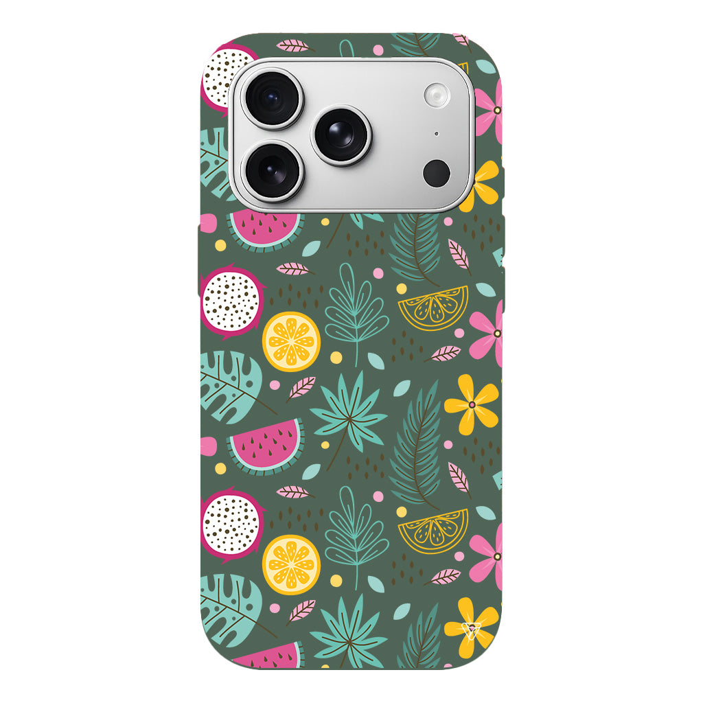 Cicekler Meyveler Lansman Model İçi Kadife Silikon Telefon Kılıfı