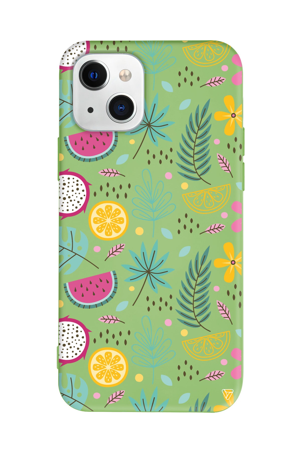 Cicekler Meyveler Lansman Model İçi Kadife Silikon Telefon Kılıfı