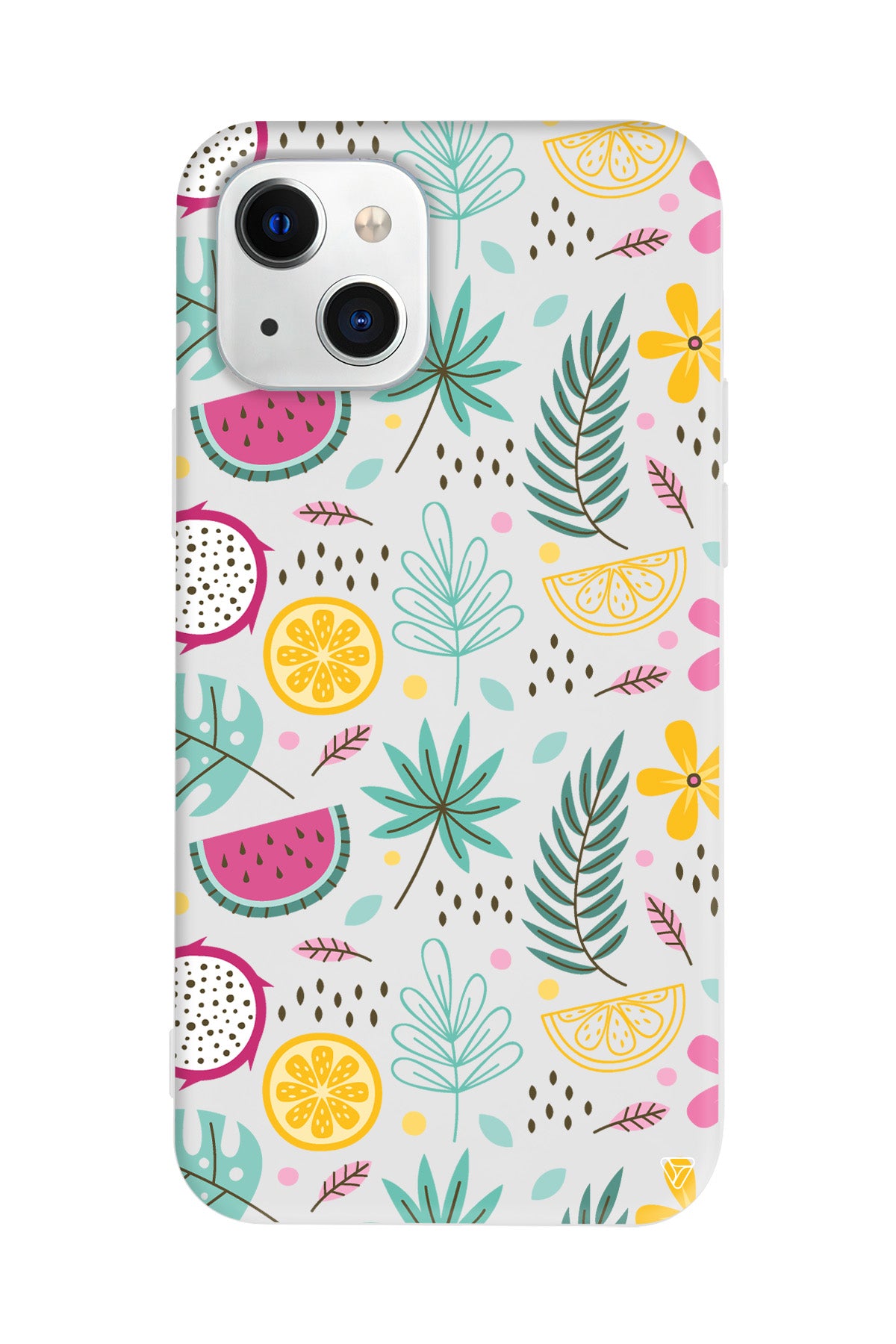 Cicekler Meyveler Lansman Model İçi Kadife Silikon Telefon Kılıfı