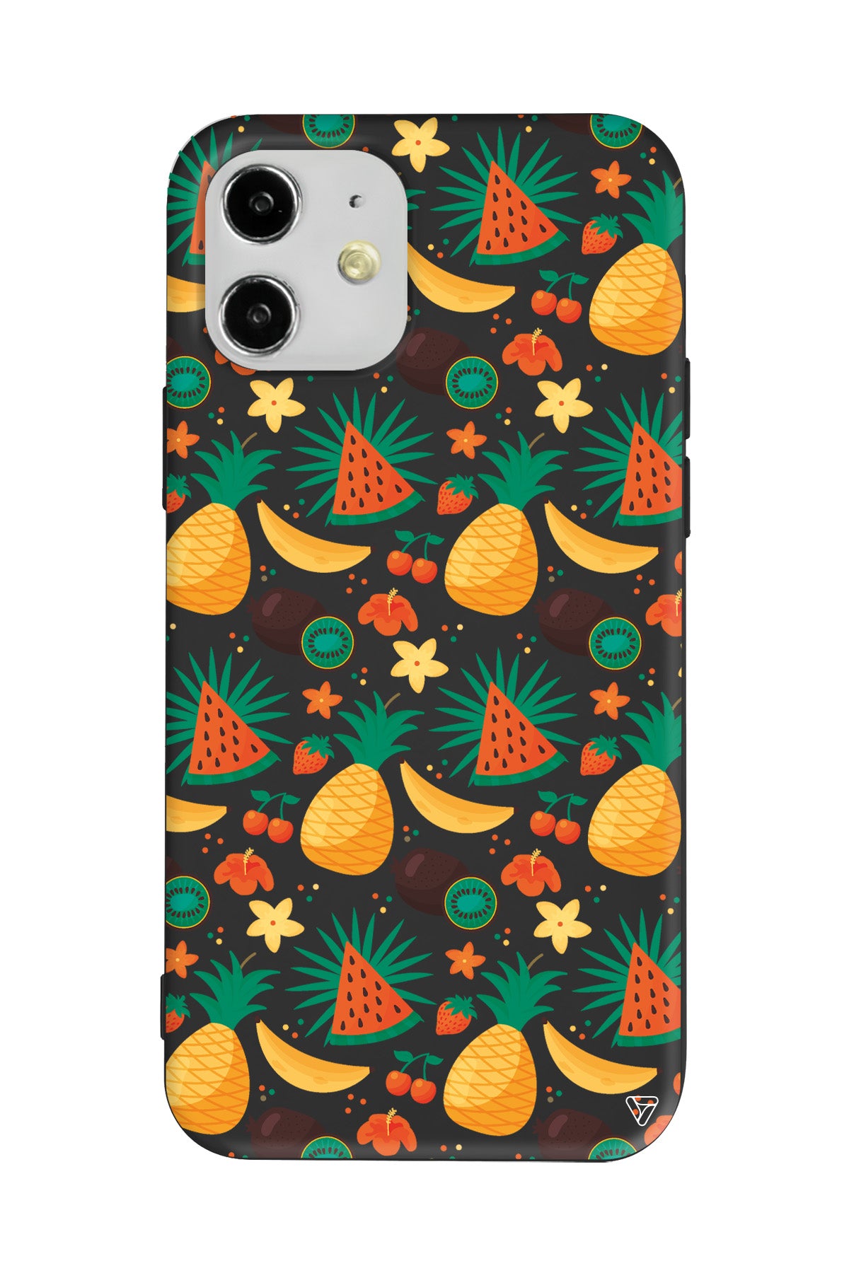 Kivili Meyveler Lansman Model İçi Kadife Silikon Telefon Kılıfı