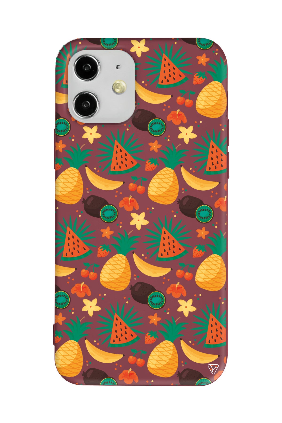 Kivili Meyveler Lansman Model İçi Kadife Silikon Telefon Kılıfı