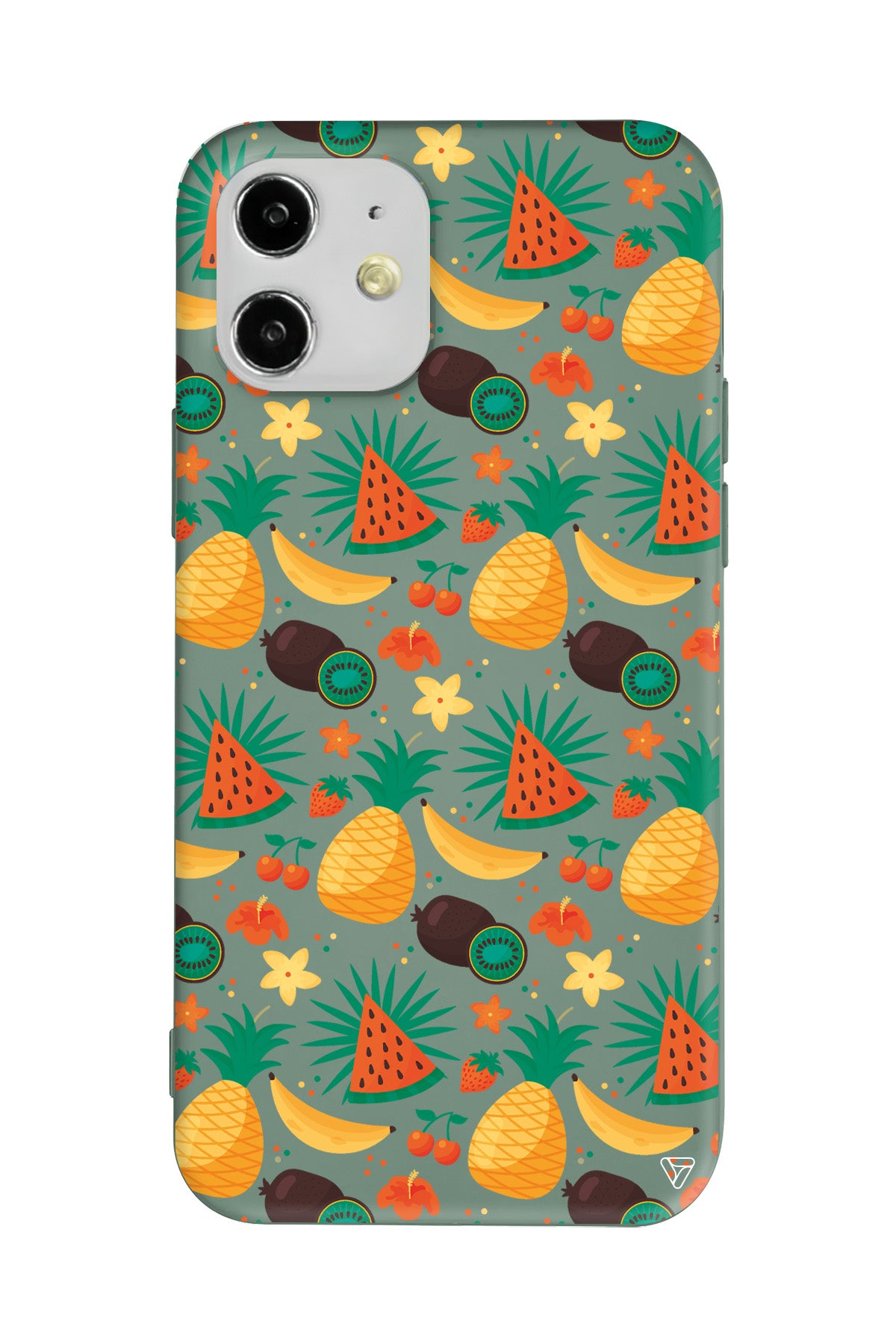 Kivili Meyveler Lansman Model İçi Kadife Silikon Telefon Kılıfı