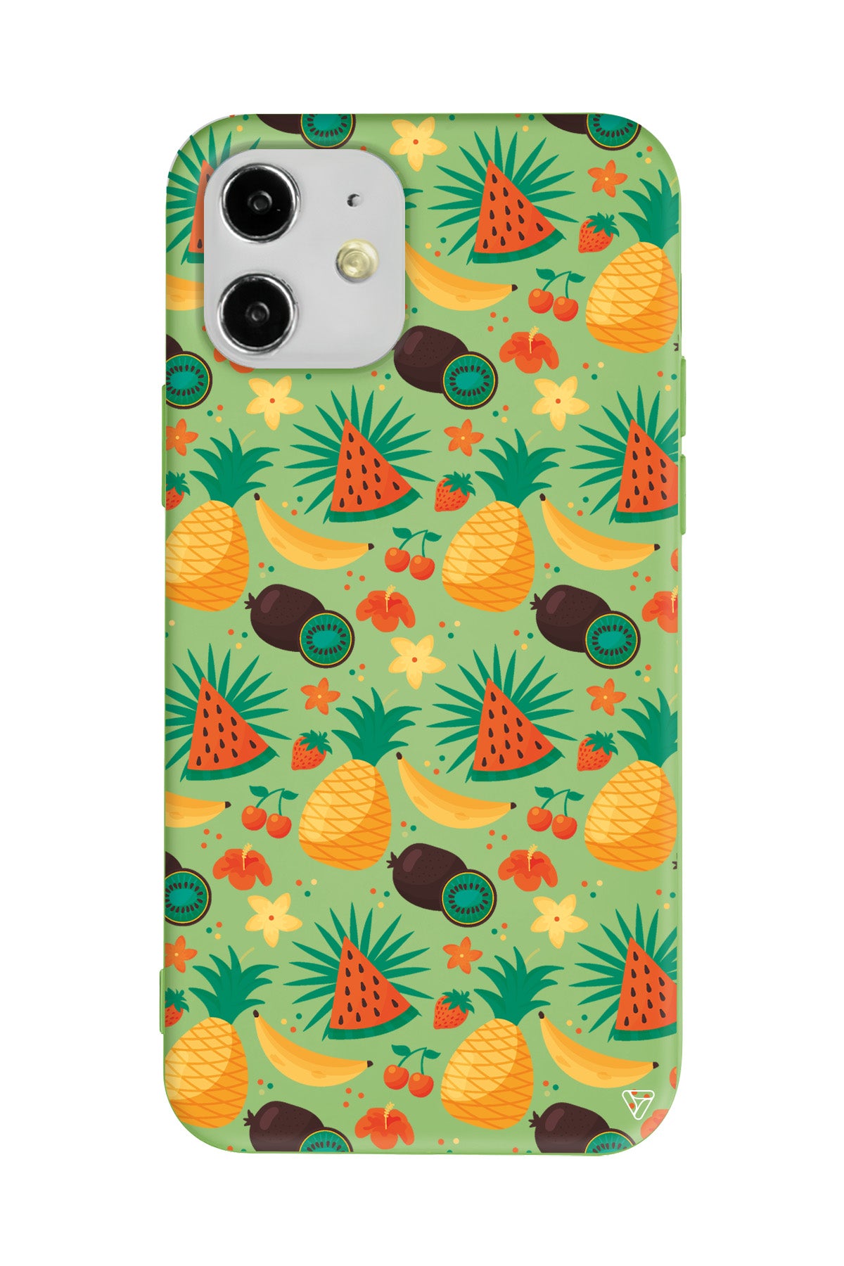 Kivili Meyveler Lansman Model İçi Kadife Silikon Telefon Kılıfı