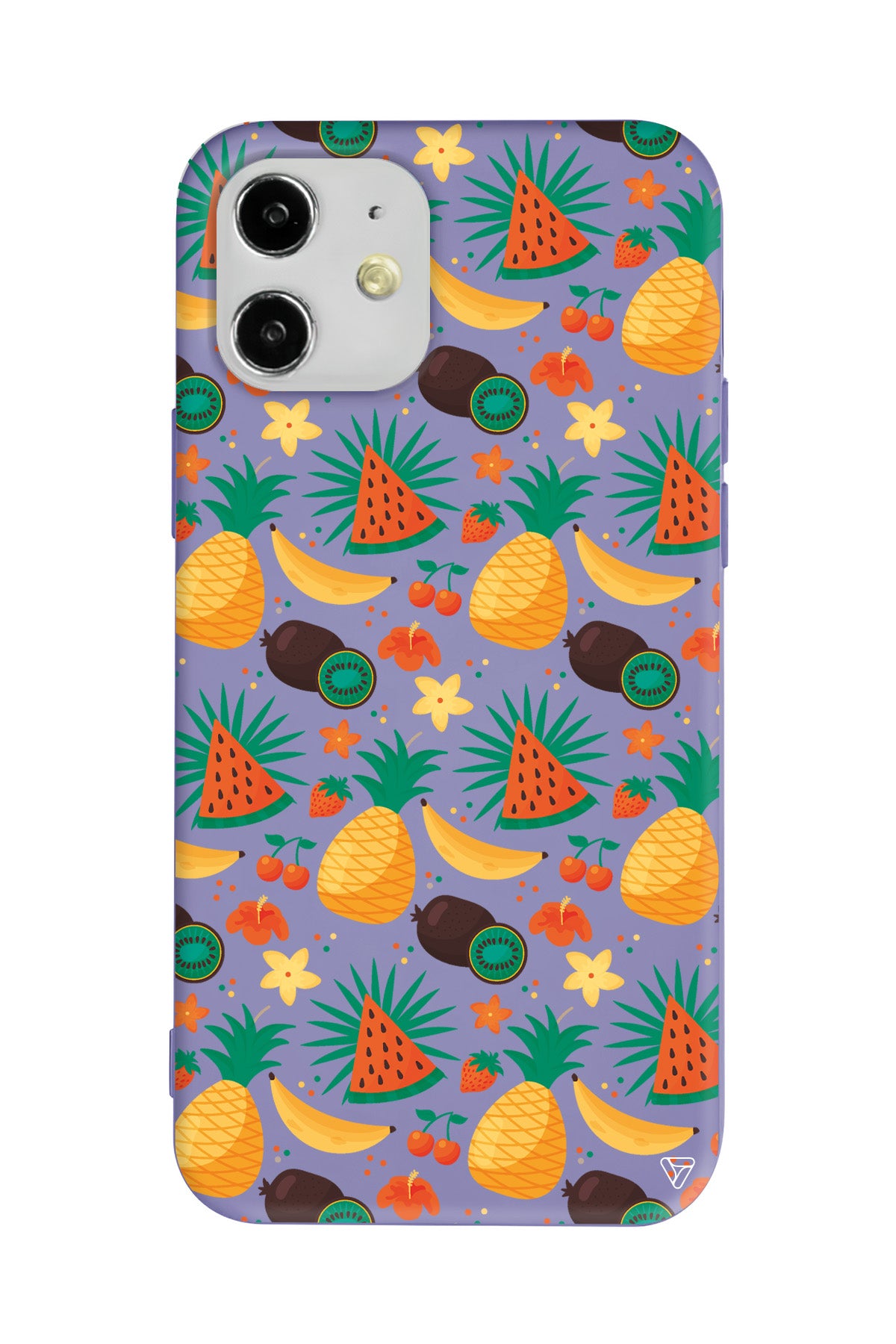 Kivili Meyveler Lansman Model İçi Kadife Silikon Telefon Kılıfı