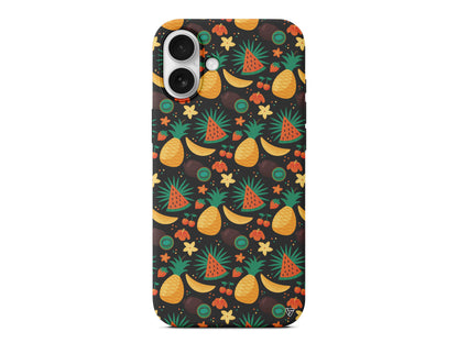 Kivili Meyveler Lansman Model İçi Kadife Silikon Telefon Kılıfı – Plus Serisine Özel