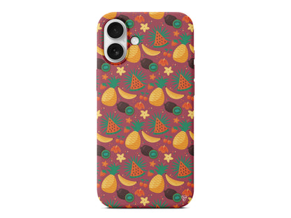 Kivili Meyveler Lansman Model İçi Kadife Silikon Telefon Kılıfı