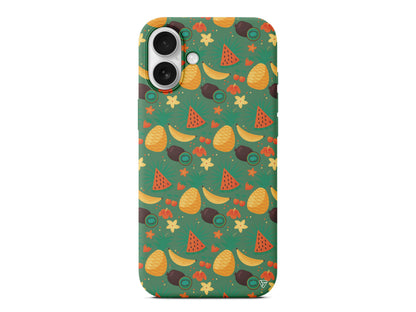 Kivili Meyveler Lansman Model İçi Kadife Silikon Telefon Kılıfı