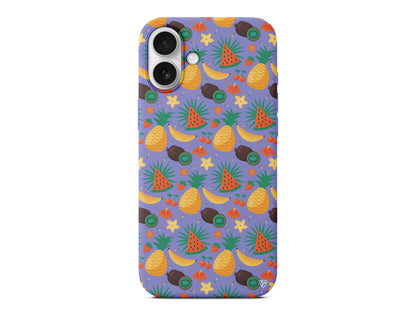 Kivili Meyveler Lansman Model İçi Kadife Silikon Telefon Kılıfı – Plus Serisine Özel