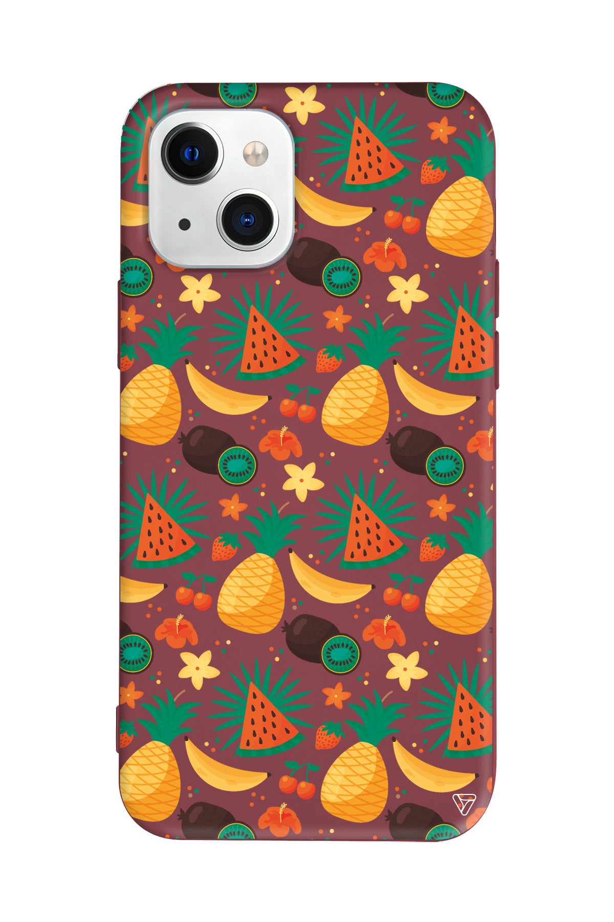 Kivili Meyveler Lansman Model İçi Kadife Silikon Telefon Kılıfı