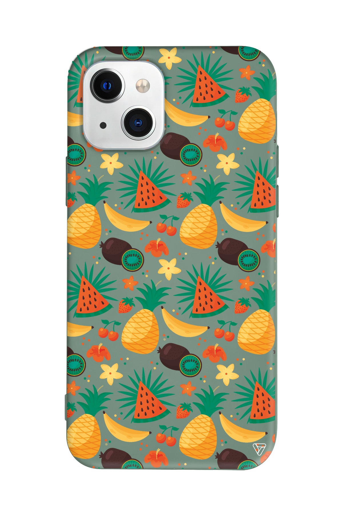 Kivili Meyveler Lansman Model İçi Kadife Silikon Telefon Kılıfı