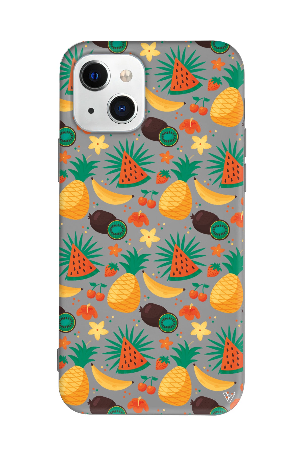 Kivili Meyveler Lansman Model İçi Kadife Silikon Telefon Kılıfı