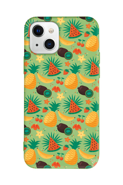 Kivili Meyveler Lansman Model İçi Kadife Silikon Telefon Kılıfı