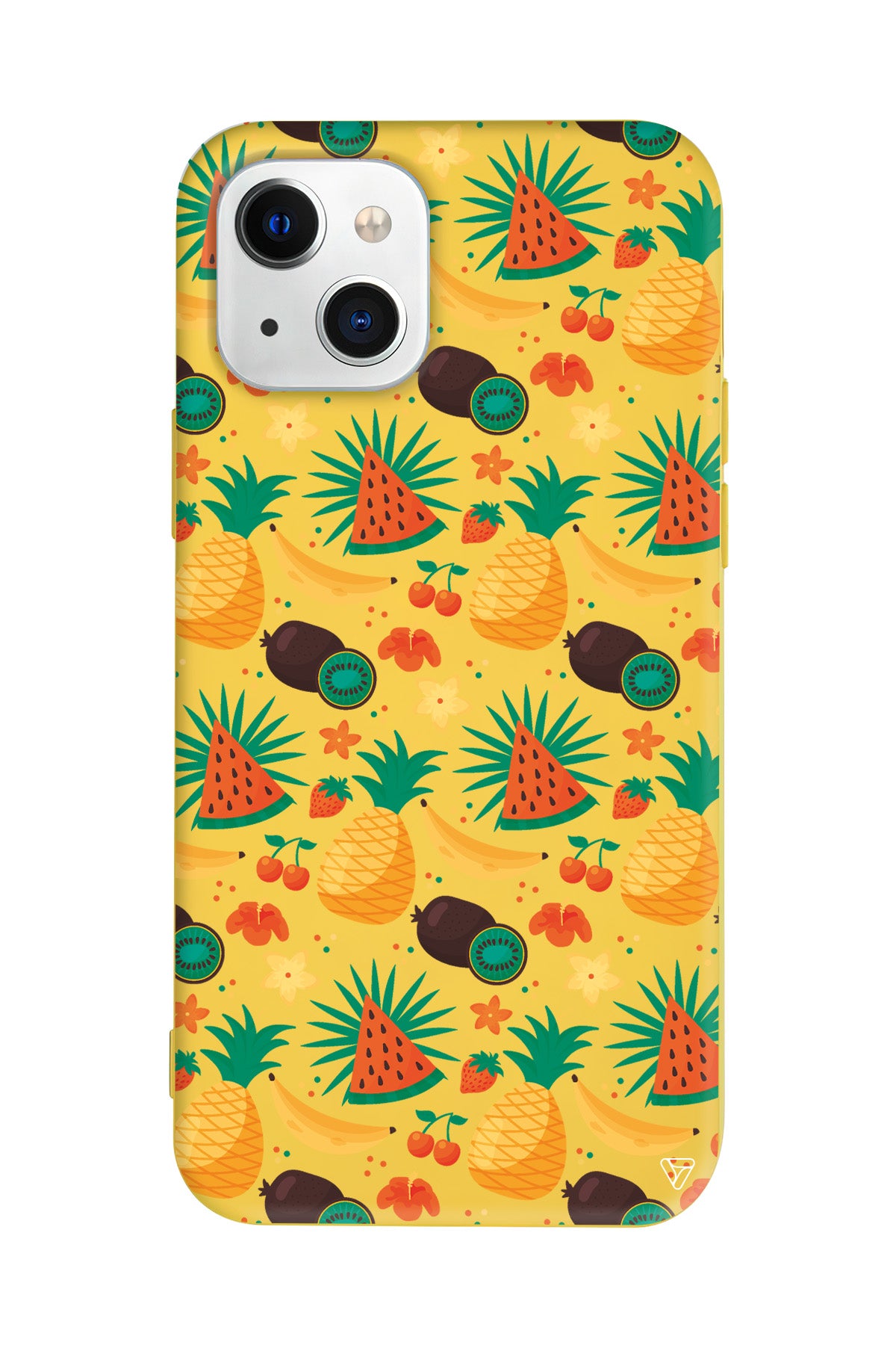 Kivili Meyveler Lansman Model İçi Kadife Silikon Telefon Kılıfı – Plus Serisine Özel