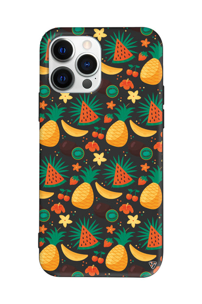 Kivili Meyveler Lansman Model İçi Kadife Silikon Telefon Kılıfı