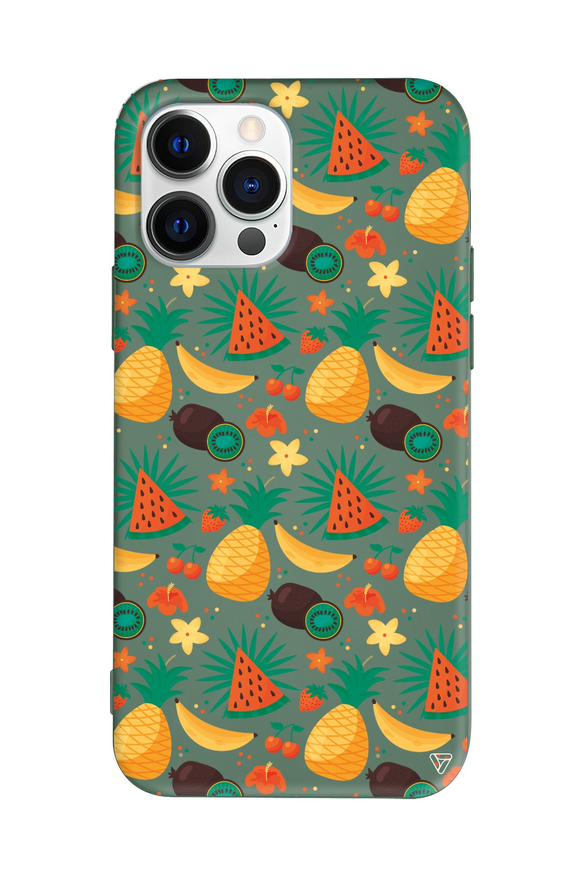 Kivili Meyveler Lansman Model İçi Kadife Silikon Telefon Kılıfı