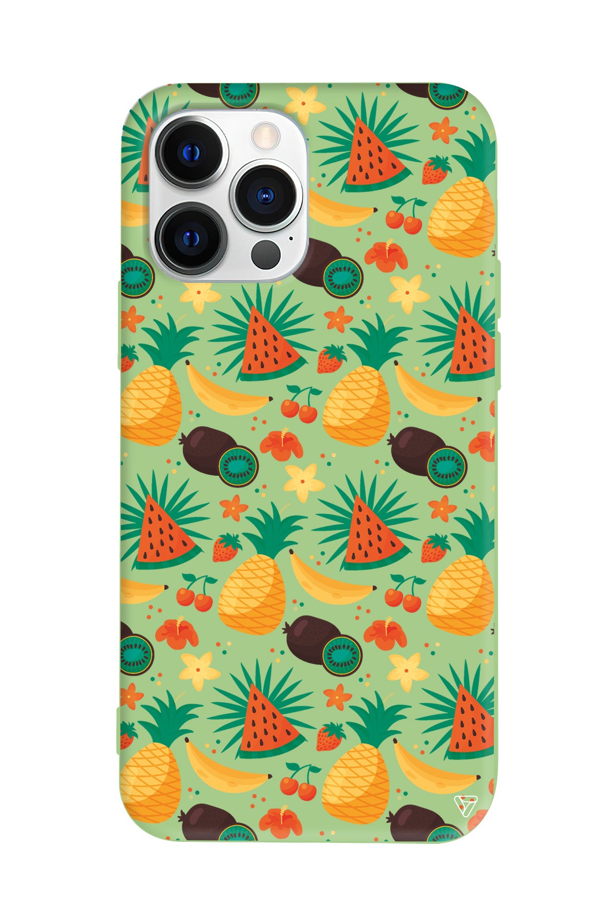 Kivili Meyveler Lansman Model İçi Kadife Silikon Telefon Kılıfı