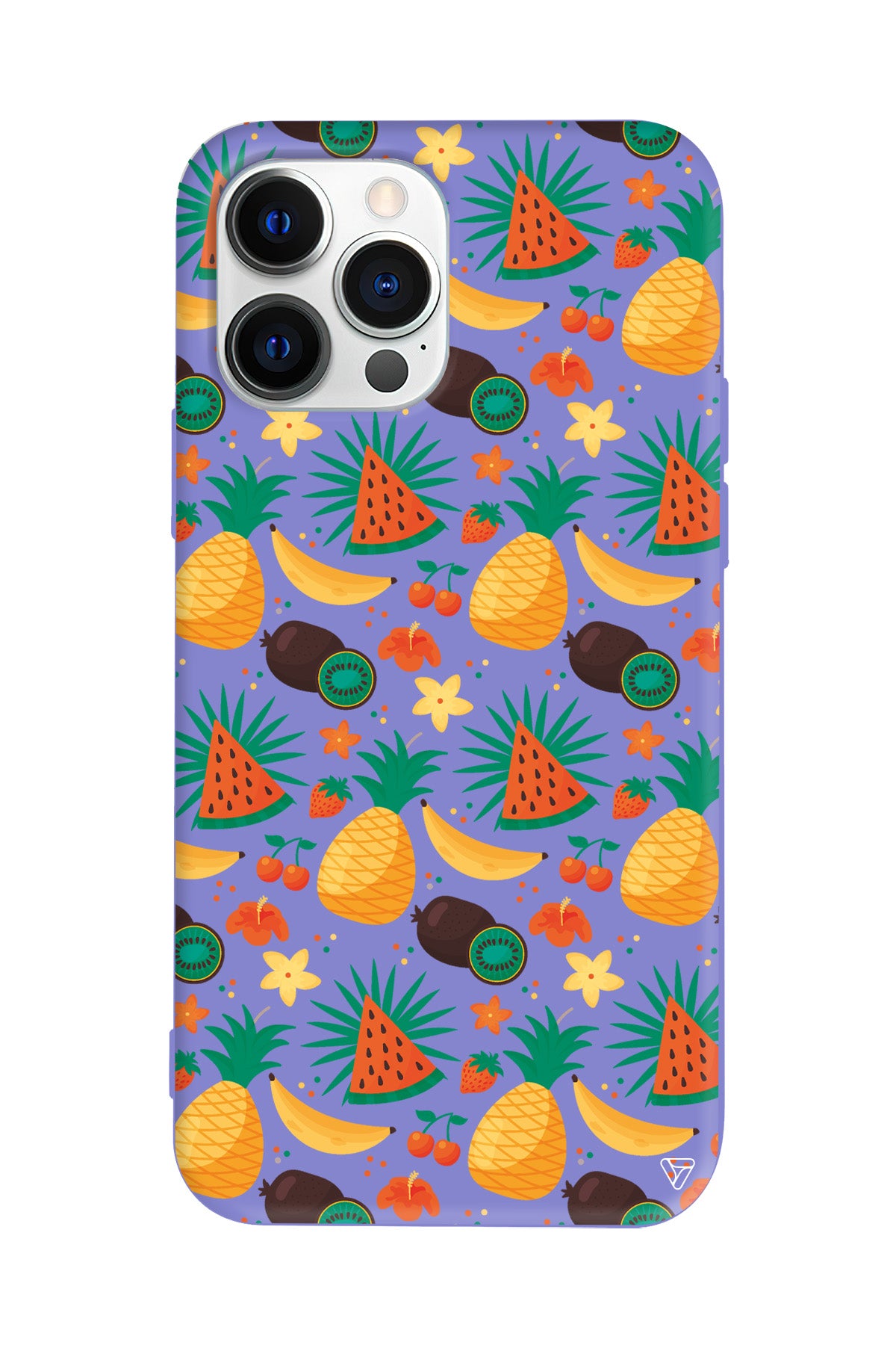 Kivili Meyveler Lansman Model İçi Kadife Silikon Telefon Kılıfı