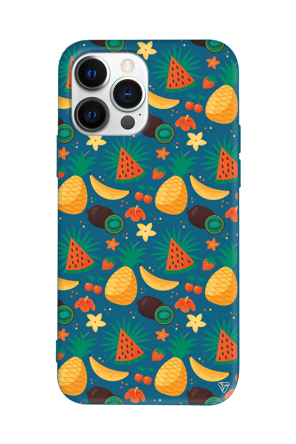 Kivili Meyveler Lansman Model İçi Kadife Silikon Telefon Kılıfı