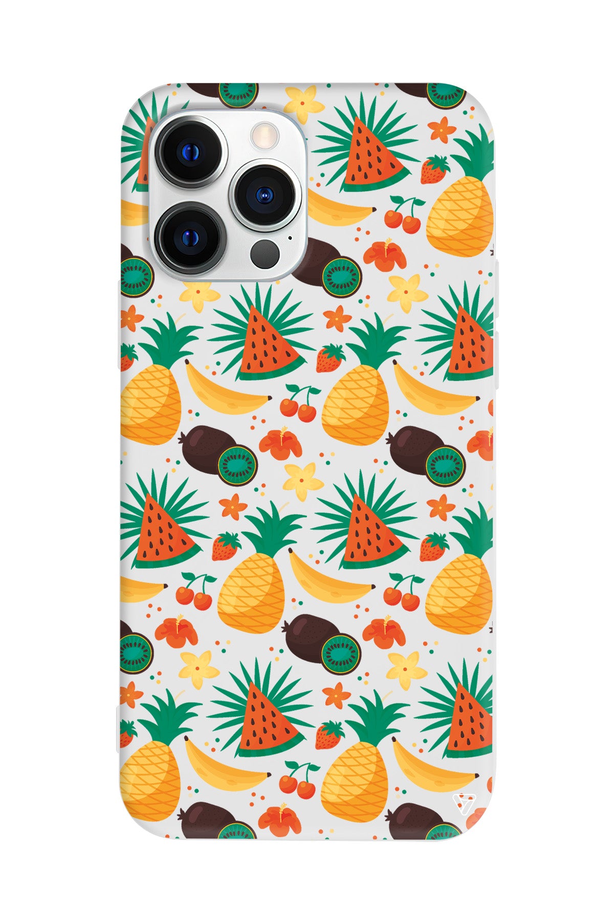 Kivili Meyveler Lansman Model İçi Kadife Silikon Telefon Kılıfı