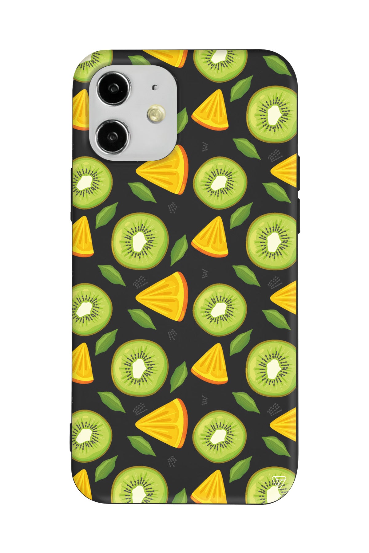 Kivi ve Portakal Lansman Model İçi Kadife Silikon Telefon Kılıfı