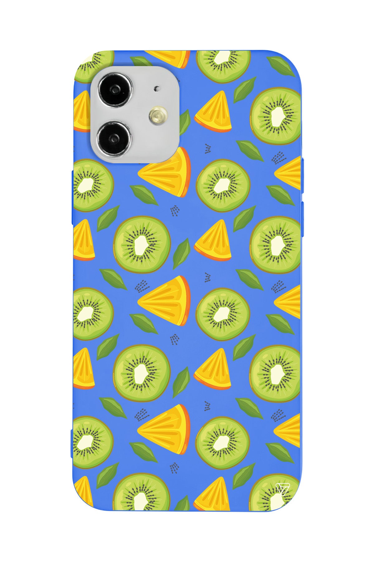 Kivi ve Portakal Lansman Model İçi Kadife Silikon Telefon Kılıfı