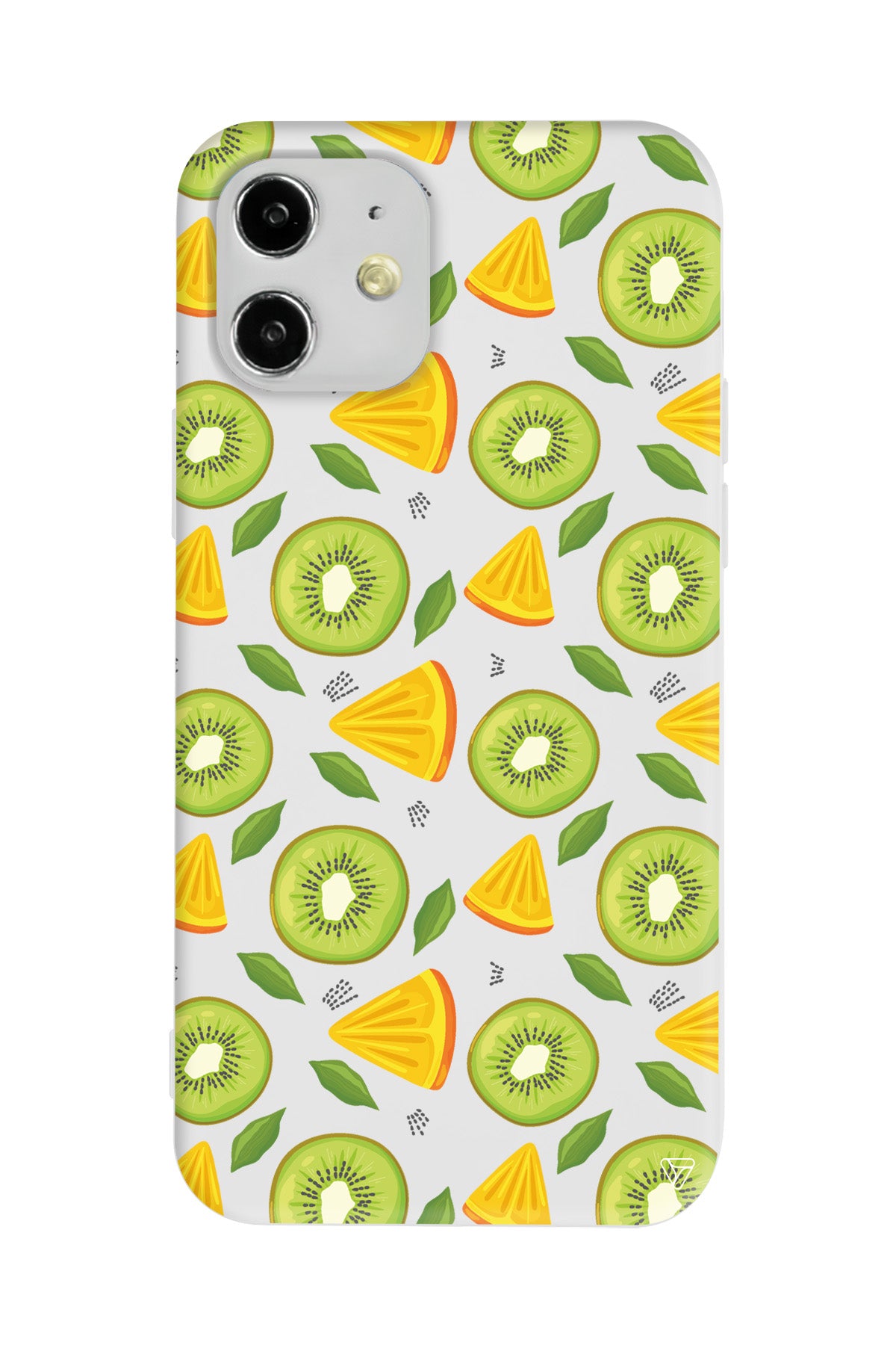 Kivi ve Portakal Lansman Model İçi Kadife Silikon Telefon Kılıfı