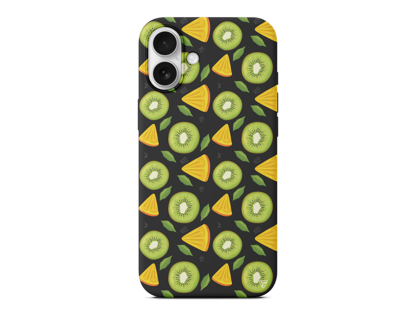 Kivi ve Portakal Lansman Model İçi Kadife Silikon Telefon Kılıfı