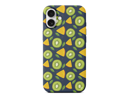 Kivi ve Portakal Lansman Model İçi Kadife Silikon Telefon Kılıfı – Plus Serisine Özel