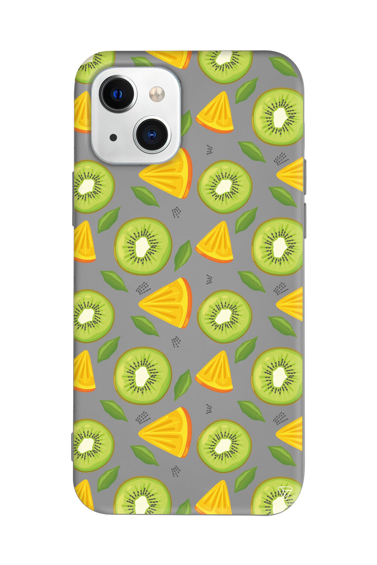 Kivi ve Portakal Lansman Model İçi Kadife Silikon Telefon Kılıfı