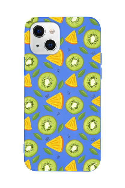 Kivi ve Portakal Lansman Model İçi Kadife Silikon Telefon Kılıfı – Plus Serisine Özel