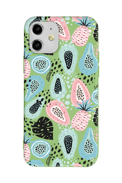 Pastel Renkler Lansman Model İçi Kadife Silikon Telefon Kılıfı