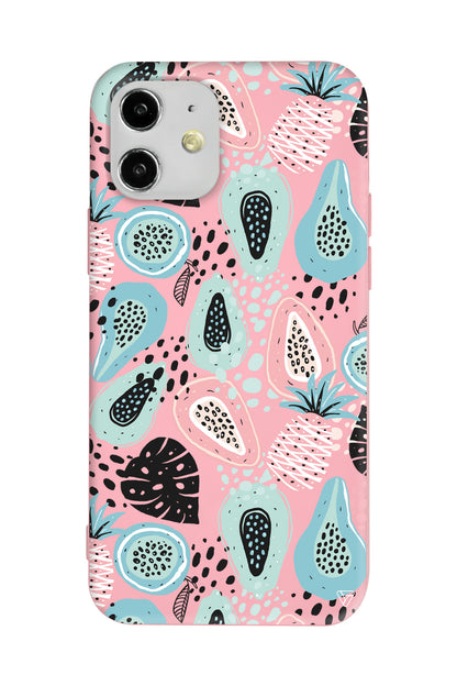 Pastel Renkler Lansman Model İçi Kadife Silikon Telefon Kılıfı