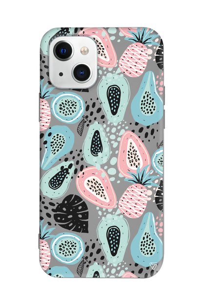 Pastel Renkler Lansman Model İçi Kadife Silikon Telefon Kılıfı