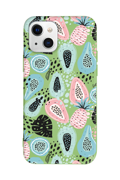 Pastel Renkler Lansman Model İçi Kadife Silikon Telefon Kılıfı