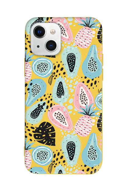 Pastel Renkler Lansman Model İçi Kadife Silikon Telefon Kılıfı